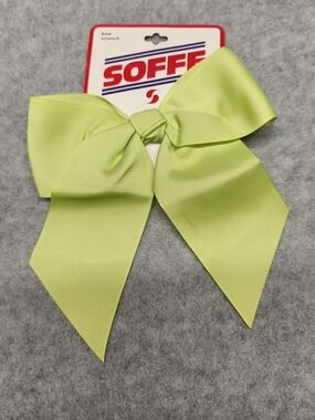 3 Pack-Soffe Lime Green Bow Hair Accessory